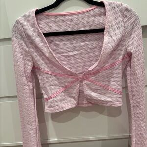 Pink Long Sleeve Women's Top
